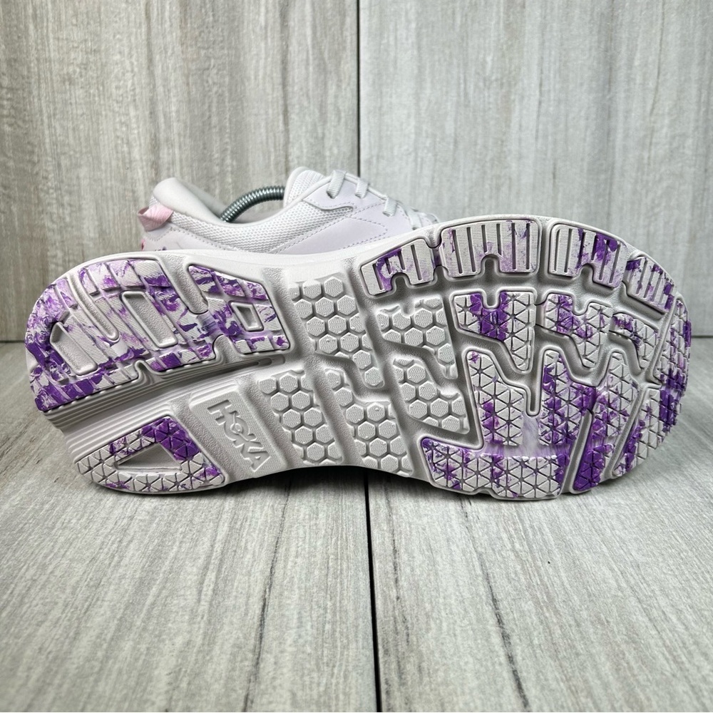 NEW Hoka One One Bondi L BP Floral Nubuck Leather Athletic Sneaker Mens Size 13 - Picture 8 of 10